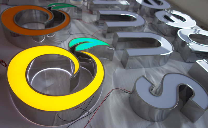 双面发光不锈钢字