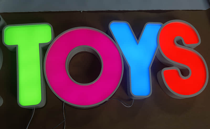 不锈钢正面发光字