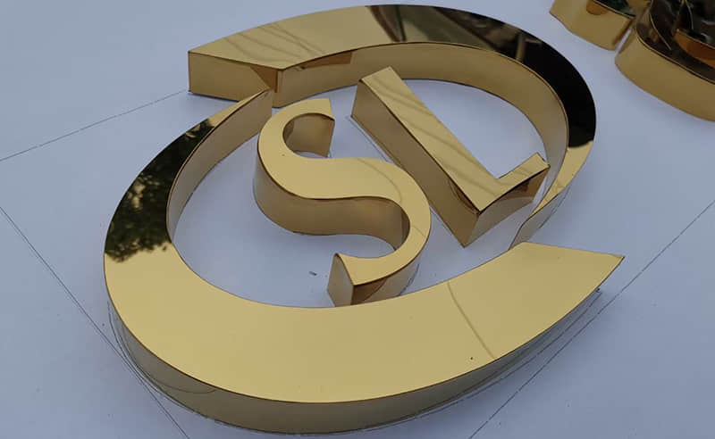 电镀不锈钢平面字