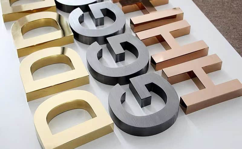 电镀不锈钢围边字