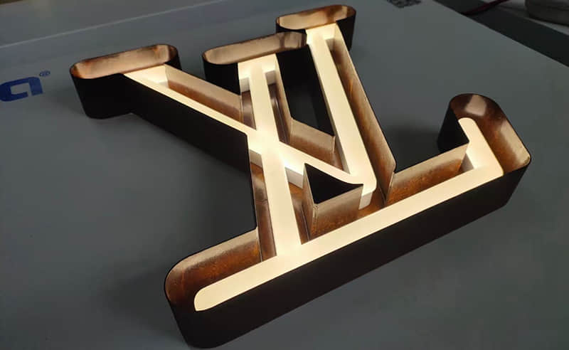 正面发光通彩字