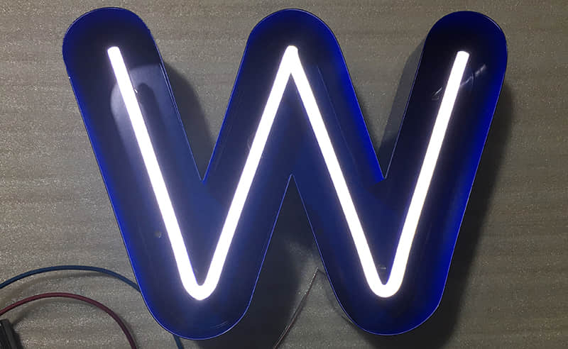 正面发光霓虹灯字