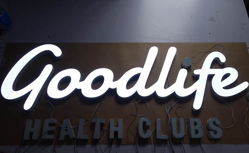 正面发光树脂字