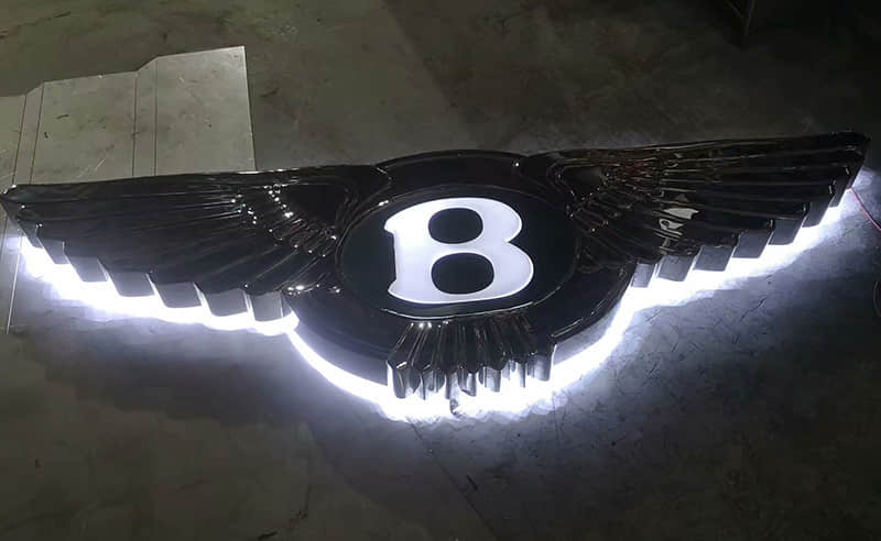 不锈钢三维车标