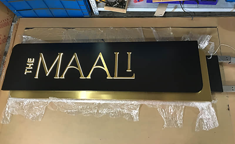 不锈钢双面发光标识 