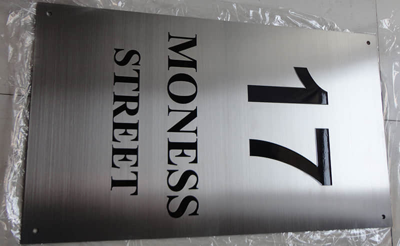 拉丝不锈钢腐蚀牌